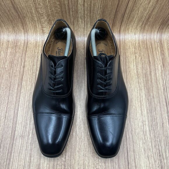 Florsheim Carino Cap Toes Black Leather Memory Foam Dress Shoes Men’s‎ Size 10 D main image 8